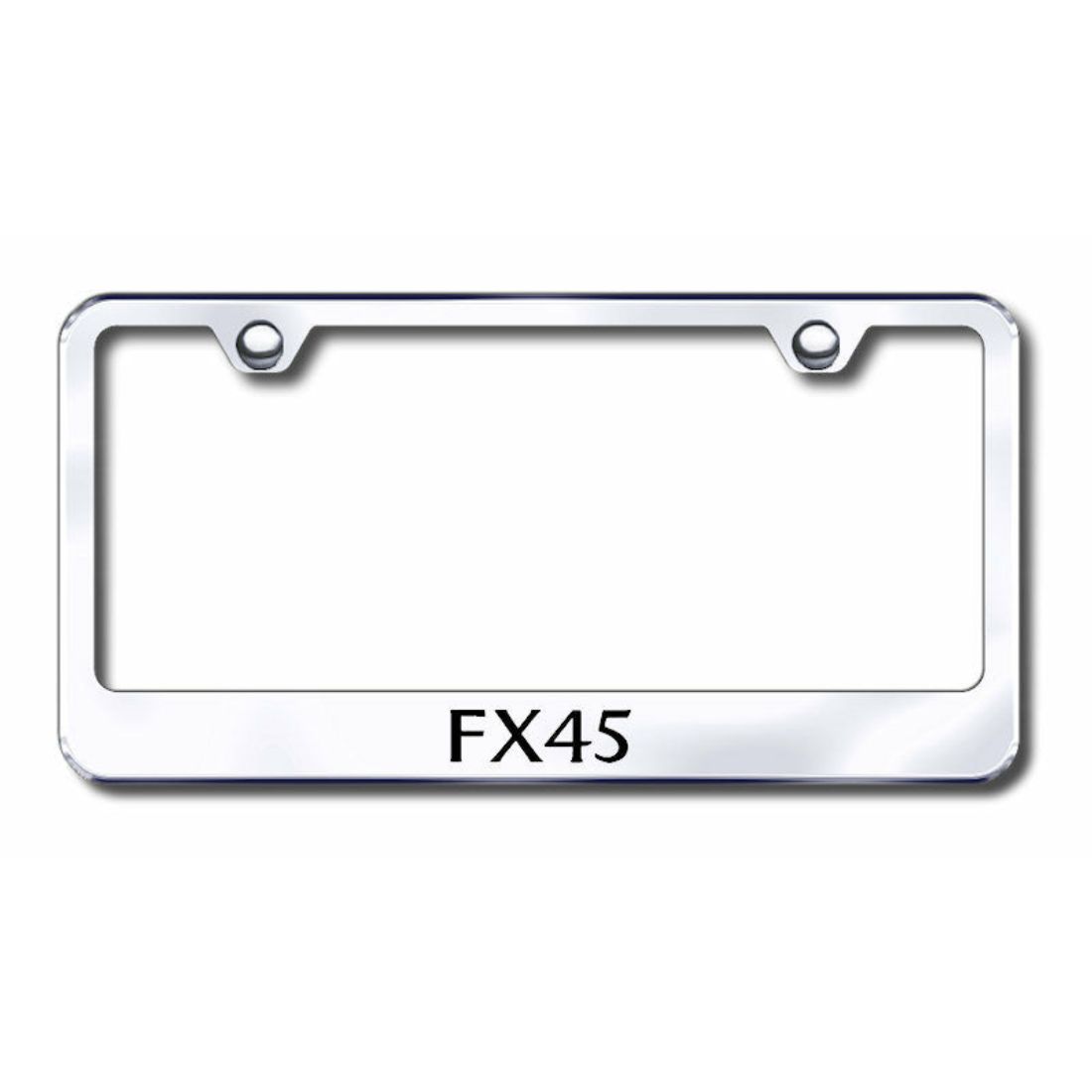 Purple Chrome Laser Etched Fit Infiniti Logo License Plate Frame Stainless Steel