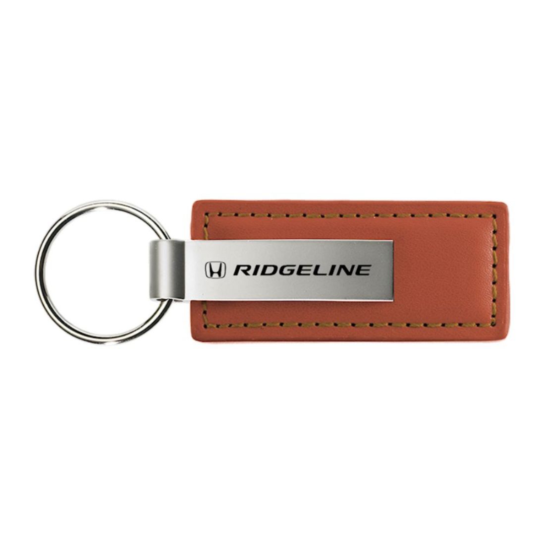Honda Ridgeline Rectangular Black Leather Key Chain