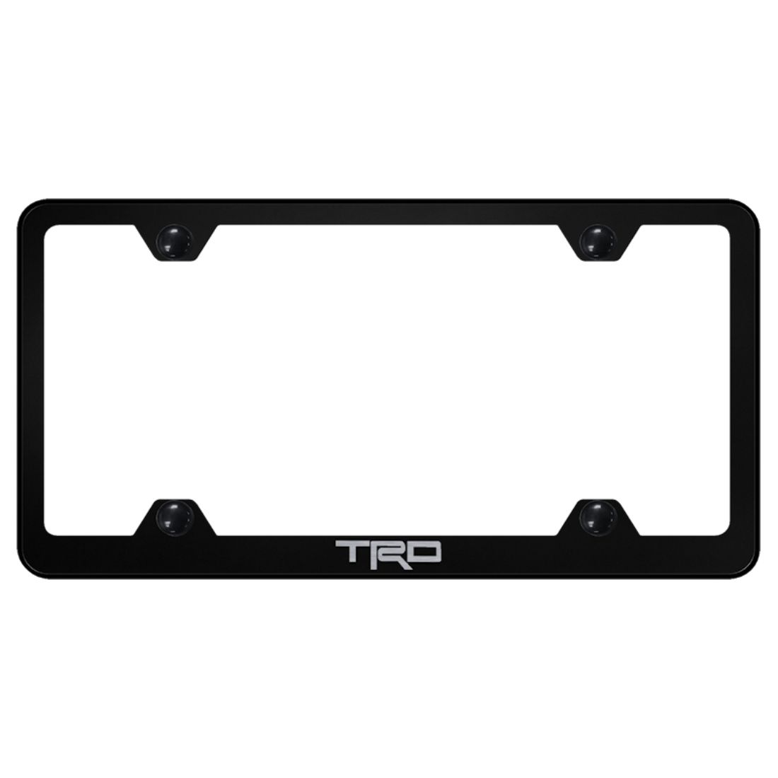 black toyota license plate frame