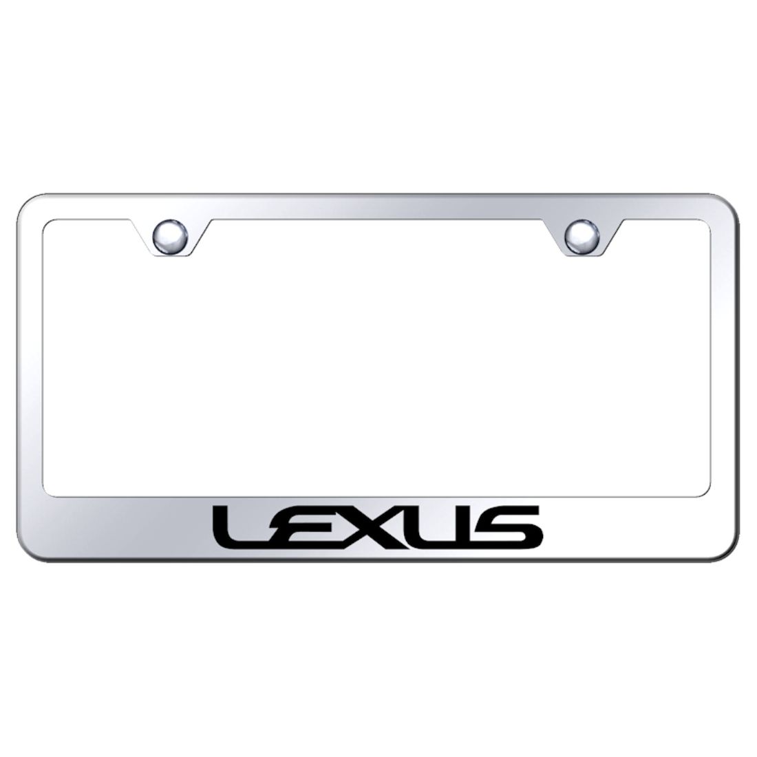 lexus license plate frame chrome