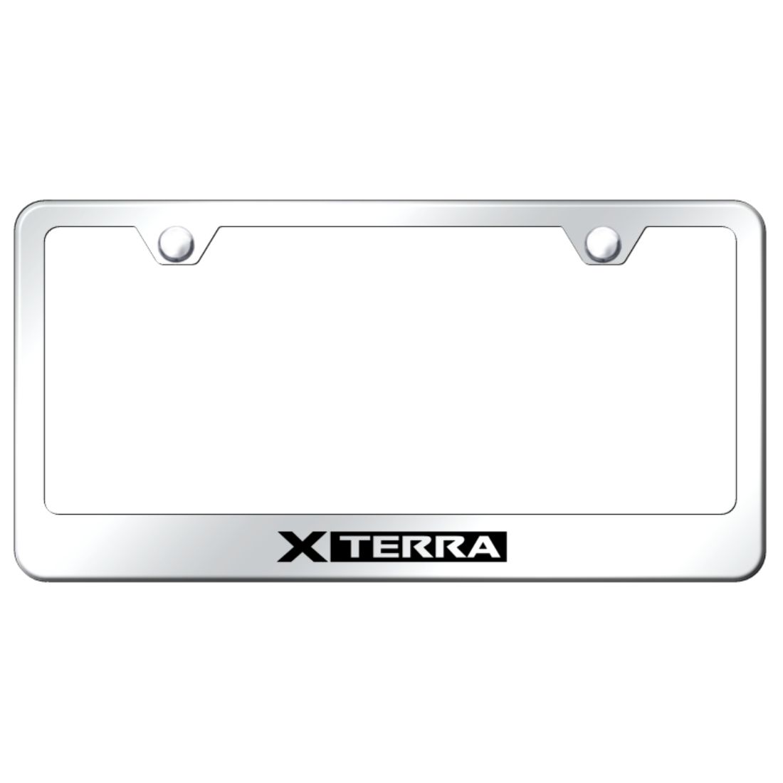 nissan chrome license plate frame