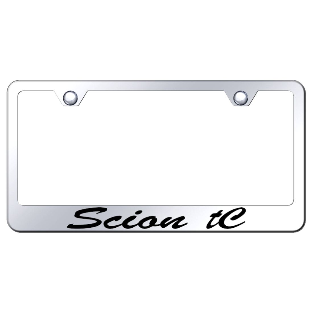 Scion Tc Mirroed Chrome Stainless Steel License Plate Frame eBay