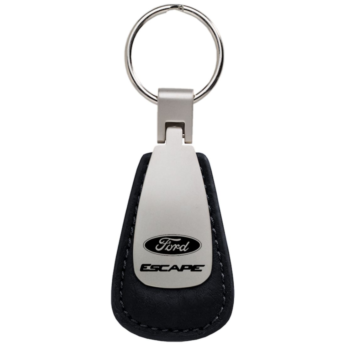 Ford Explorer Black Tear Drop Keychain Car Ring Tag Key Fob Logo Lanyard