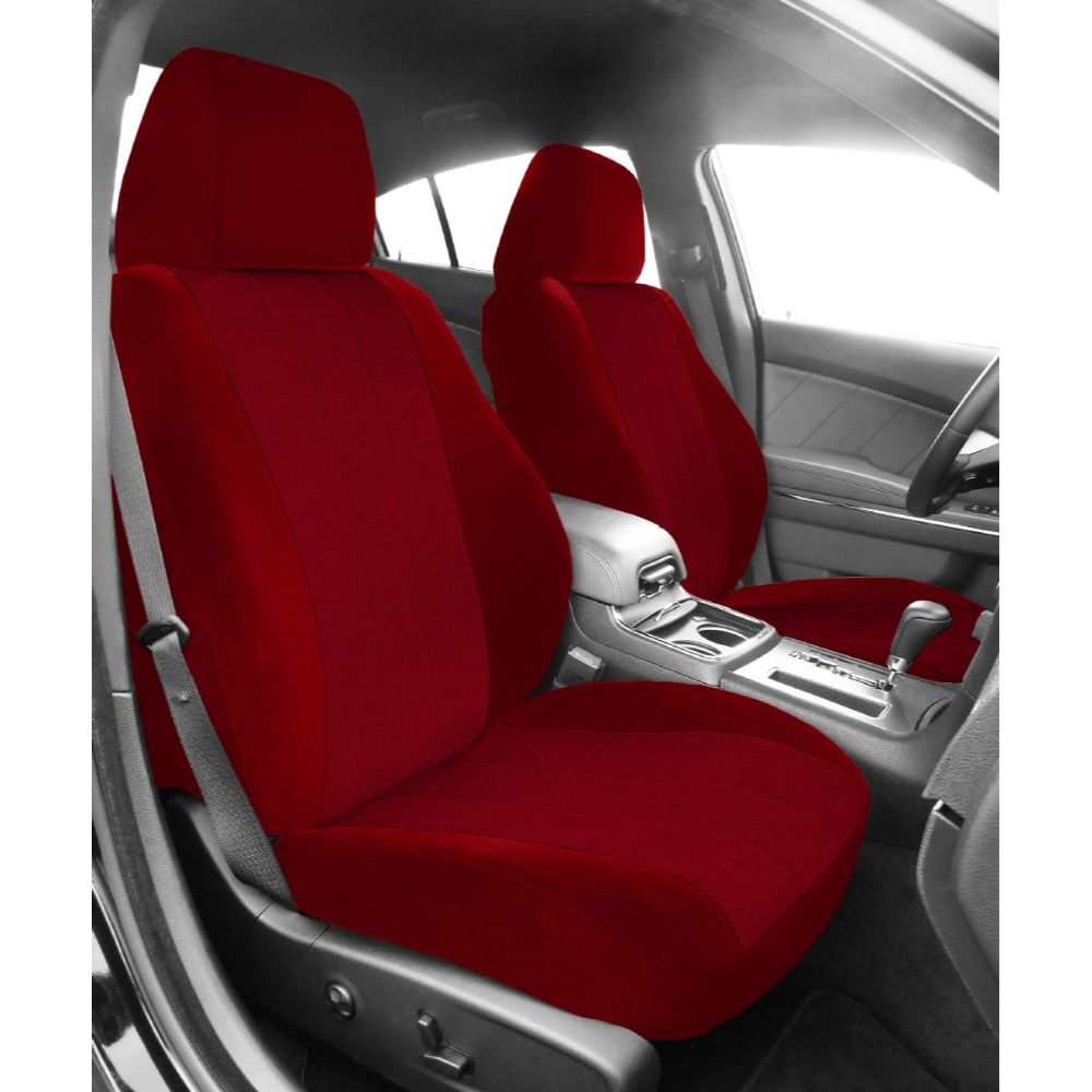 CalTrend Velour Front Custom Seat Cover for Dodge 2011-2014 Challenger