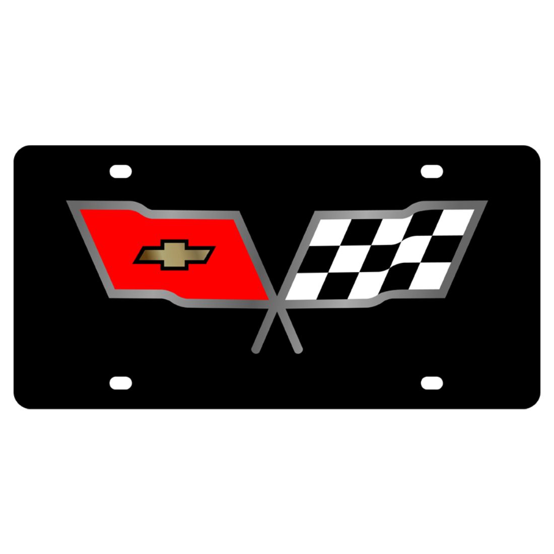 Grand General 60440 Chrome License Plate Frame with 2 Holes