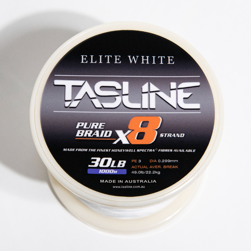 Tasline Elite White Pure Spectra PE 8-Strand Braided High Power Fishing Line